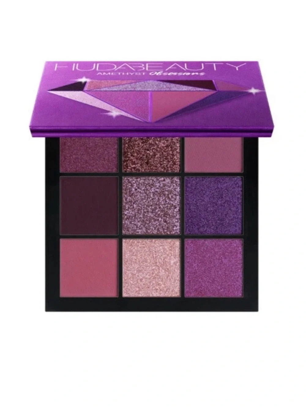 Huda Beauty Amethyst Obsessions Limited Edition Eyeshadow Palette ~9 Shades